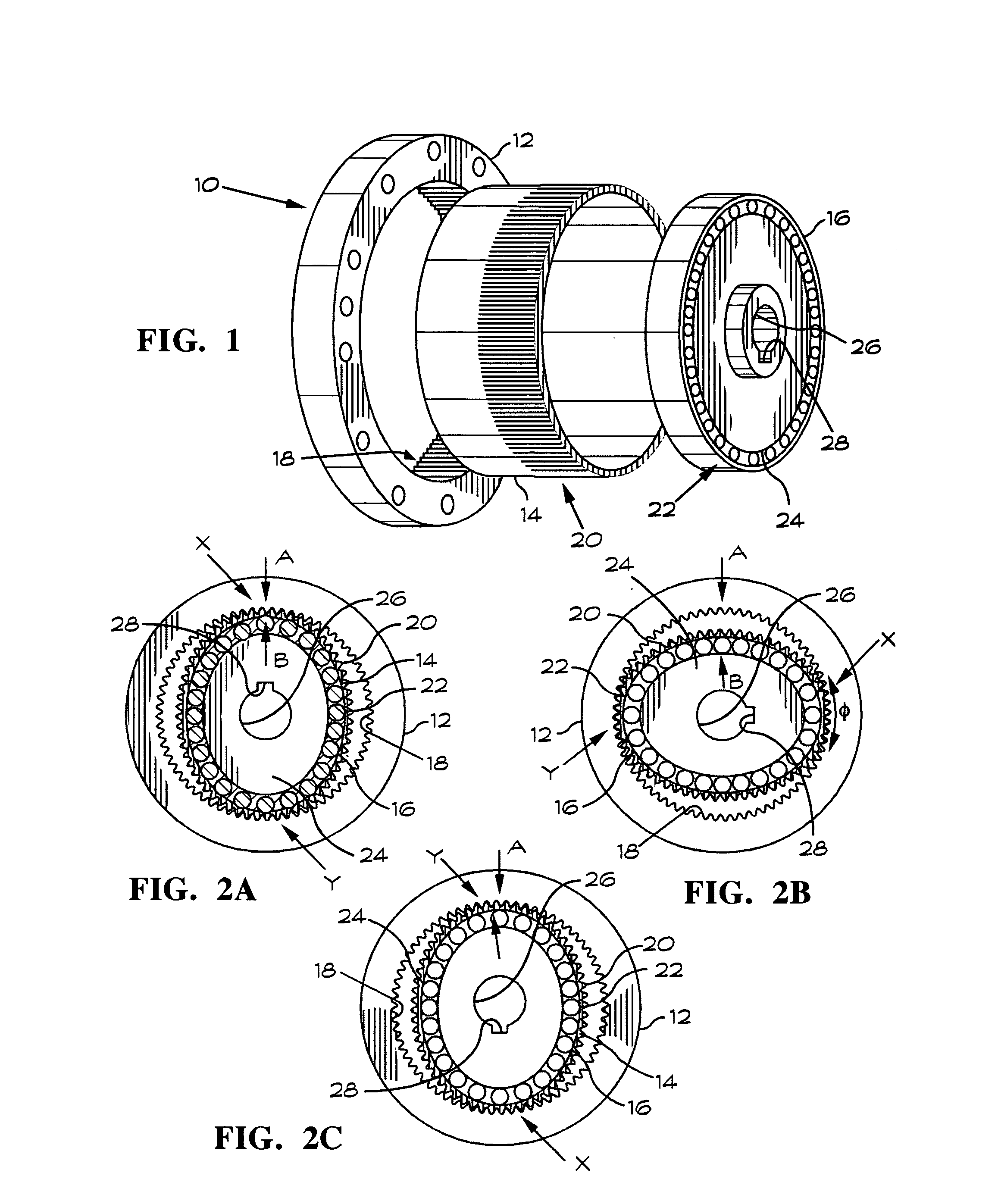 Harmonic drive gear assembly with asymmetrical wave generator and associated flexspline