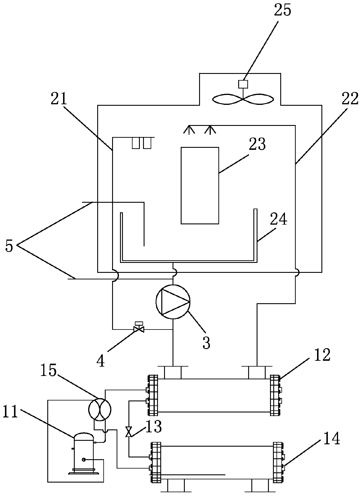 Water cooling unit integrating mist spraying function