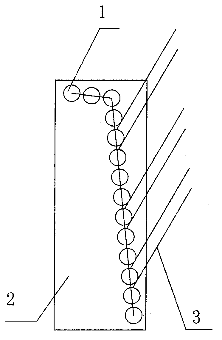 Slanting overall wall-mounted solar water heater