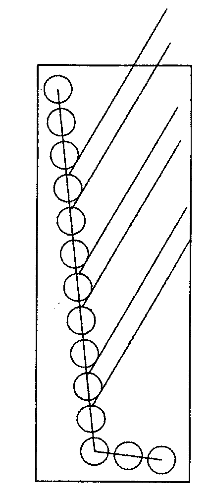 Slanting overall wall-mounted solar water heater