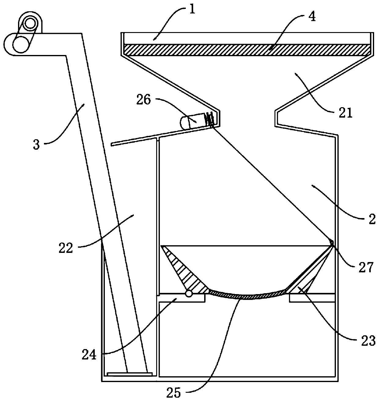 Household garbage penetrating fluid purification device