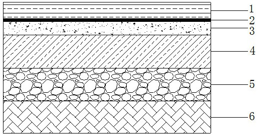 Composite pavement road with asphalt layer coated on sisal hemp fiber cement-based composite material