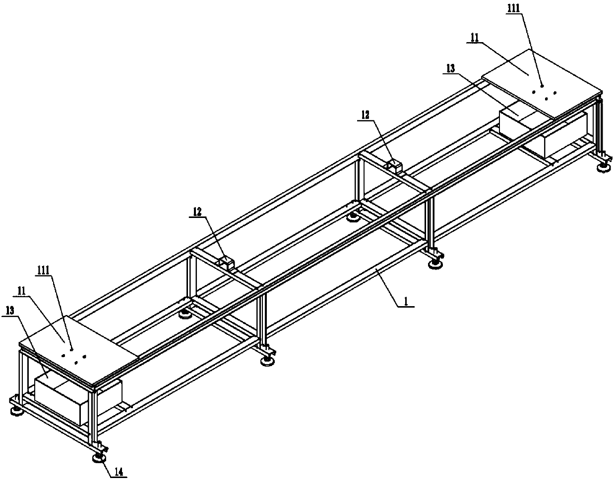 Synchronous punching equipment at both ends of a few-shaped steel beam