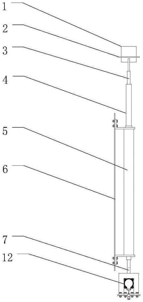 Hydrostatic transmission large-range displacement two-way detection device