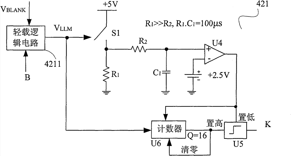 Rectifier tube control circuit and light load control method thereof