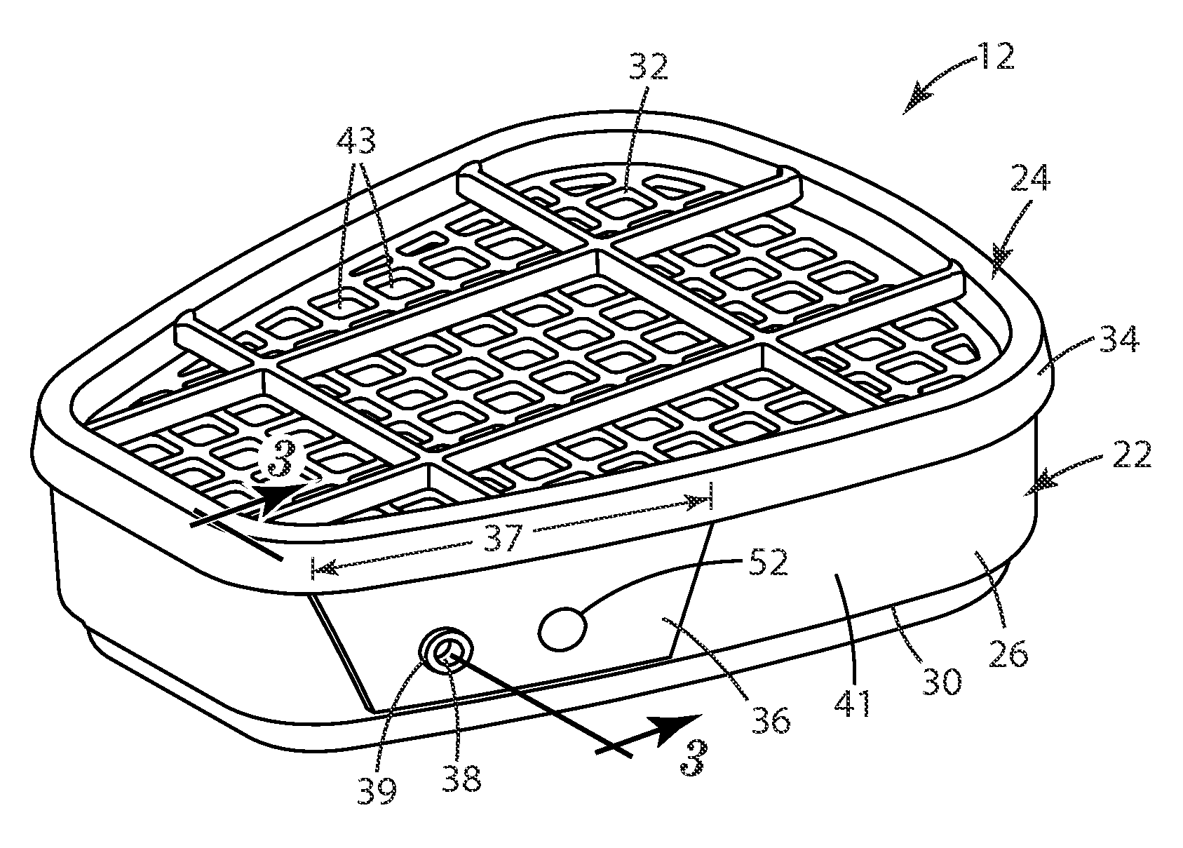 Filter cartridge having cone of visibility for end-of-service-life-indicator (ESLI)