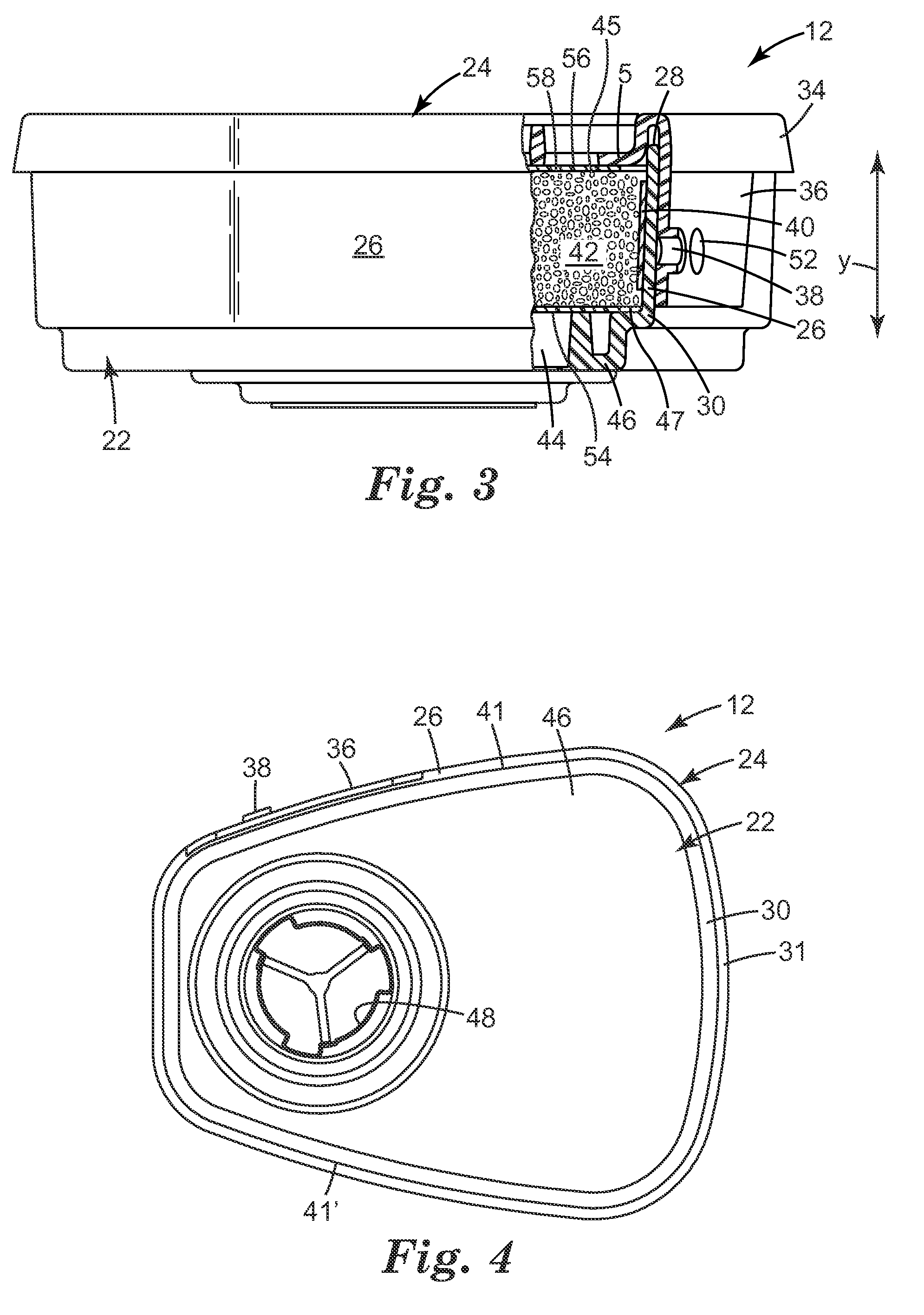 Filter cartridge having cone of visibility for end-of-service-life-indicator (ESLI)