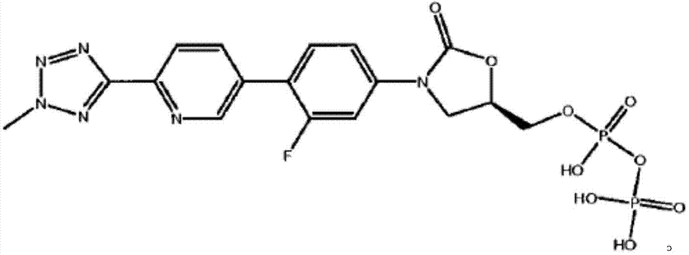 A kind of Tedizolid phosphate compound and preparation method thereof