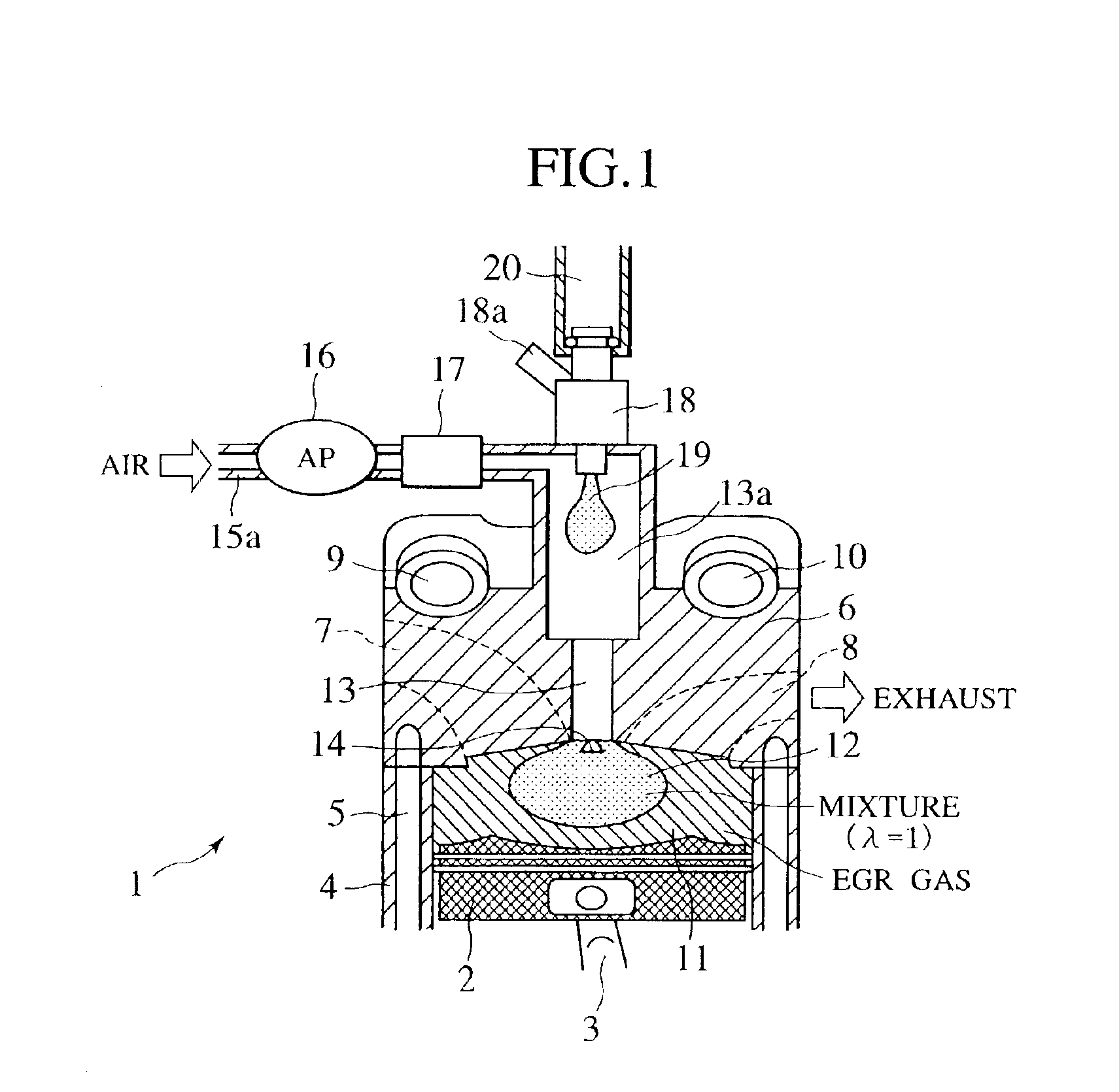 Control apparatus for internal combustion engine and control method for internal combustion engine combustion method for internal combustion engine and direct injection engine