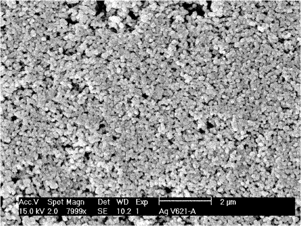 Method for preparing silver micro-powder for high-temperature sintering silver pastes