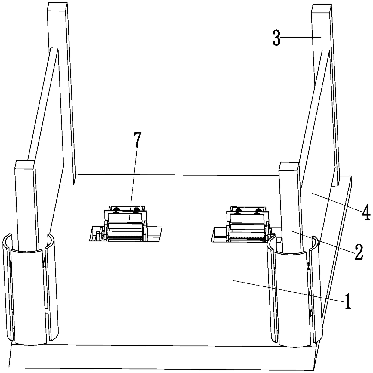 Parking rack capable of automatically limiting