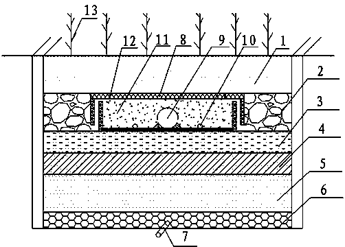 Anti-blocking ecological soil sewage treatment device