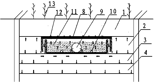 Anti-blocking ecological soil sewage treatment device