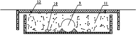 Anti-blocking ecological soil sewage treatment device