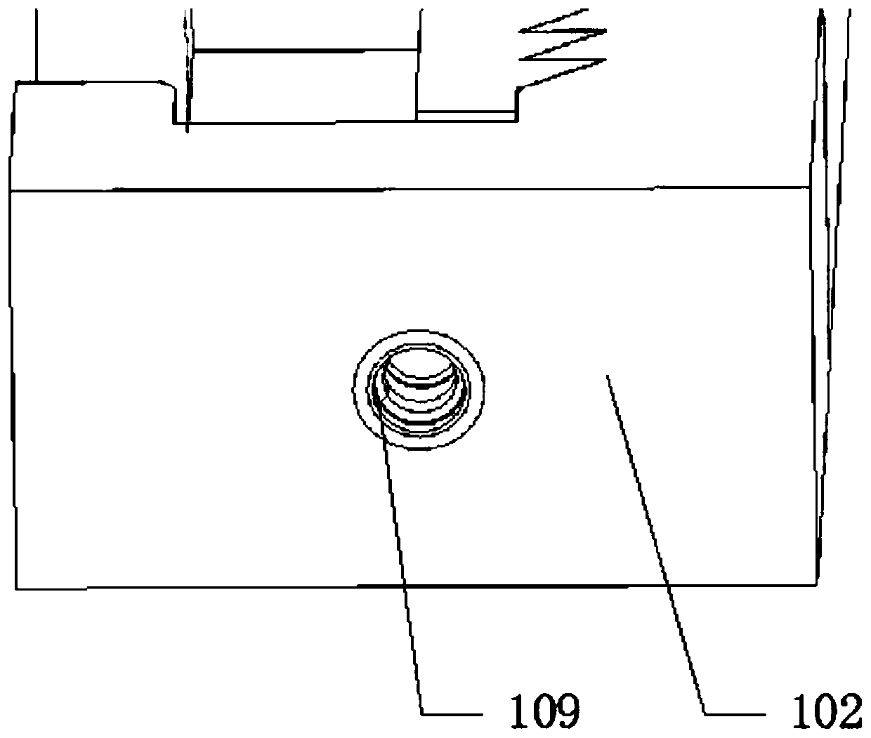 Rectangular harness fixing buckle