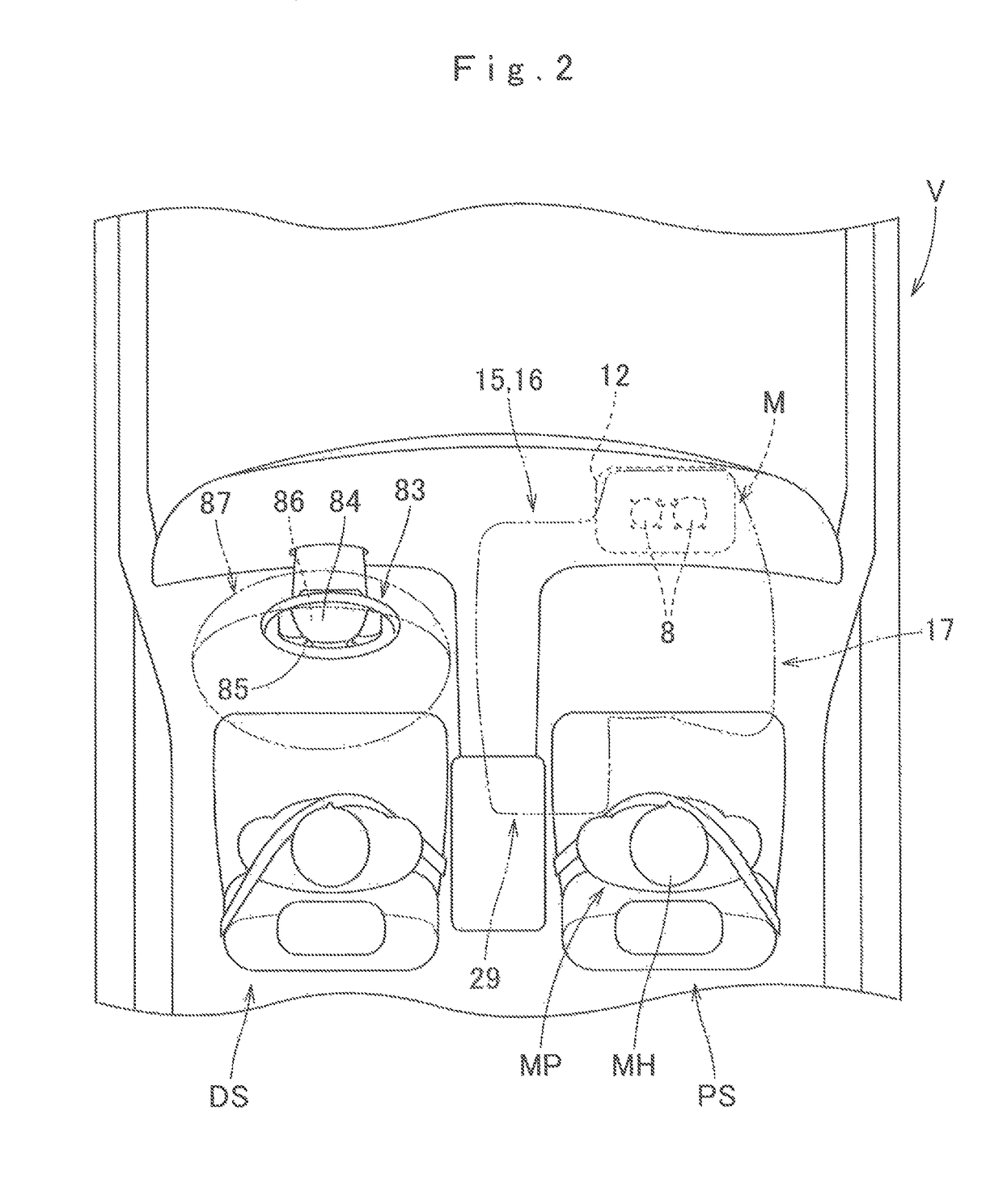 Airbag device for a front passenger seat