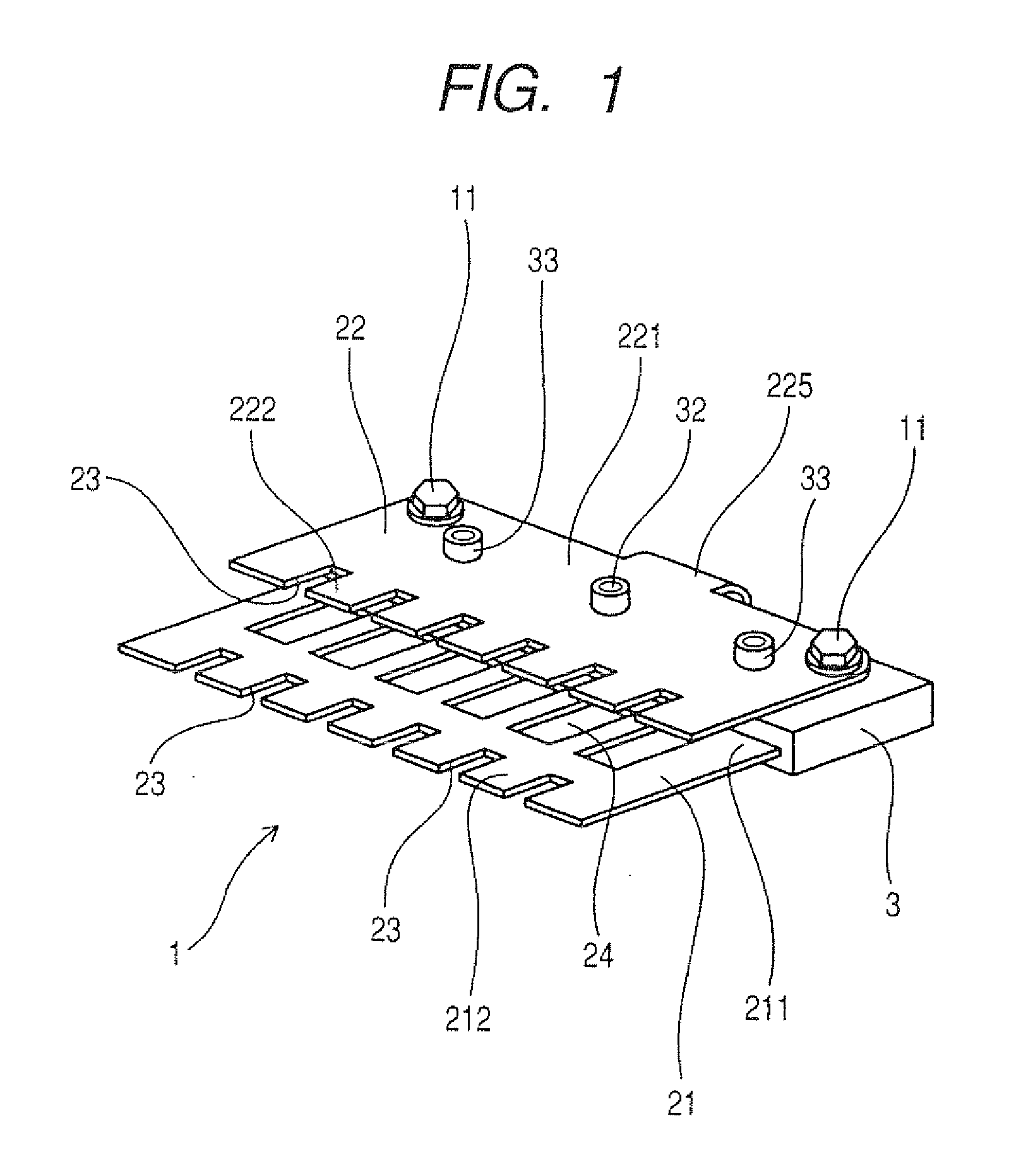 Structure of bus bar assembly