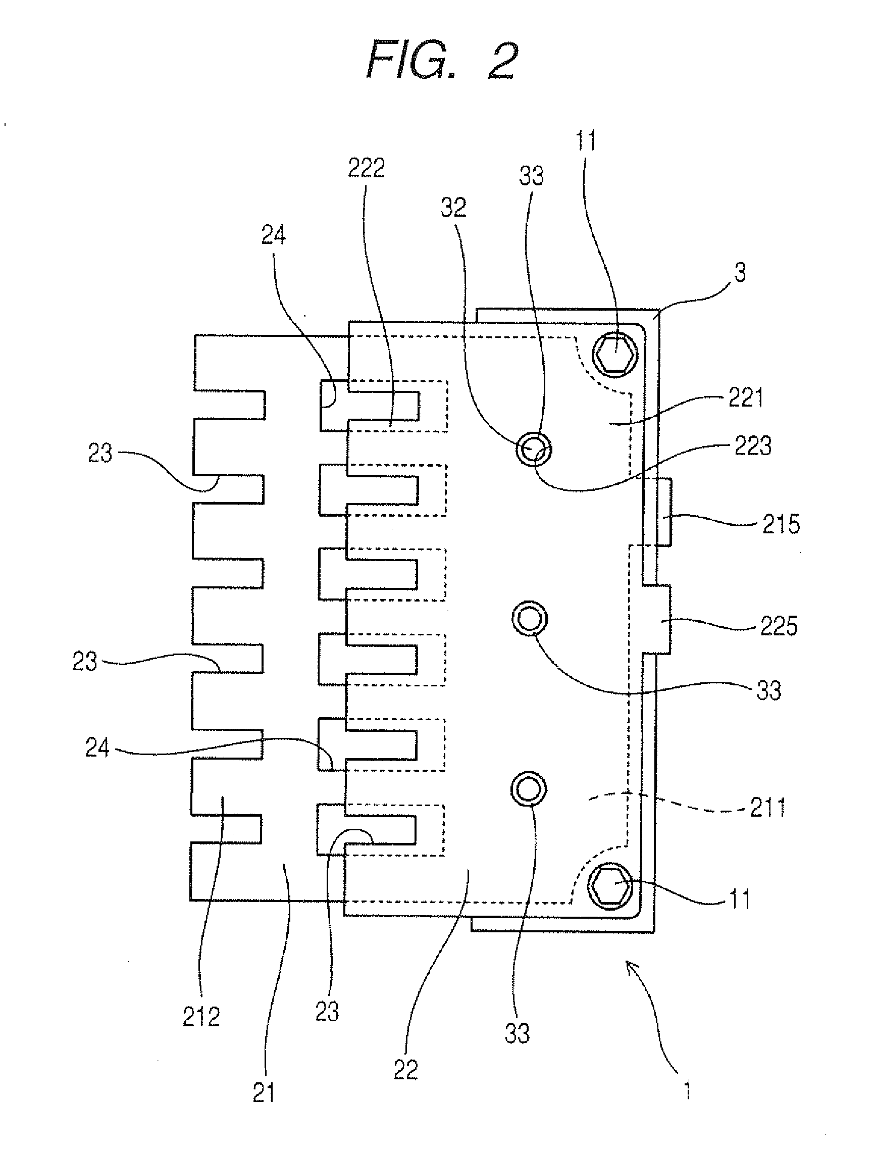 Structure of bus bar assembly