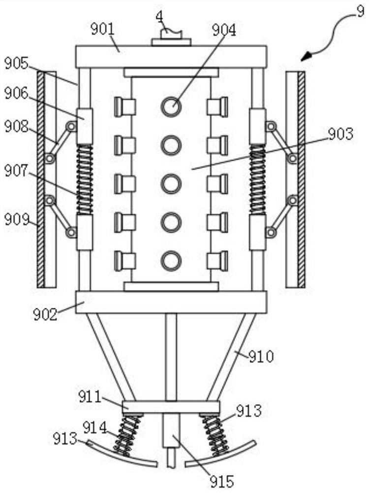 Siphon breaking concentrated water discharge device of reverse osmosis membrane host