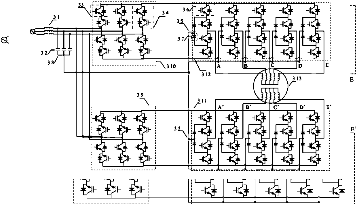 Indirect matrix transformation multi-phase multi-level permanent magnet motor system and its control method