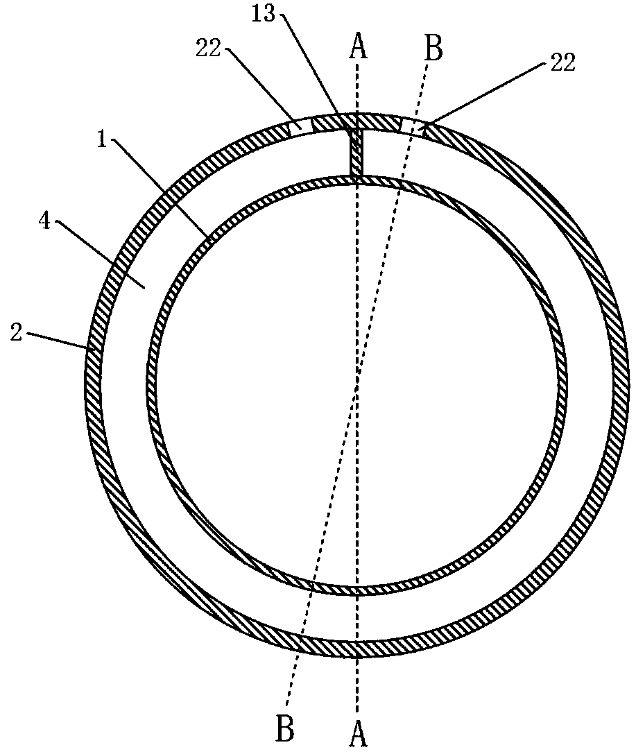 A kind of frd double seal real-time detection closed water socket joint