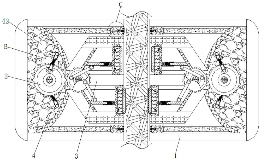 Auxiliary ash removal device for cutting of aluminum plate