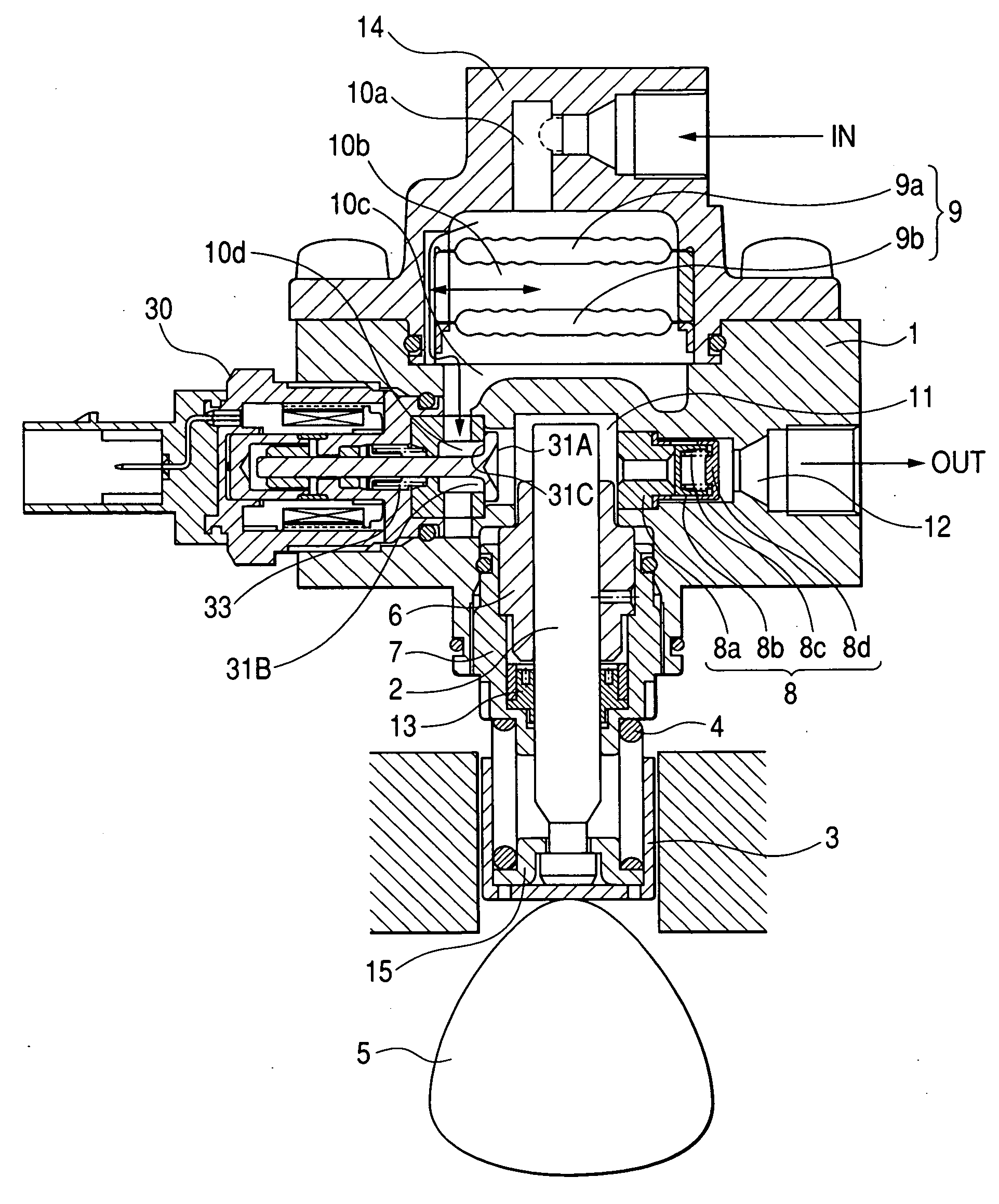 Electromagnetic drive mechanism and a high-pressure fuel supply pump