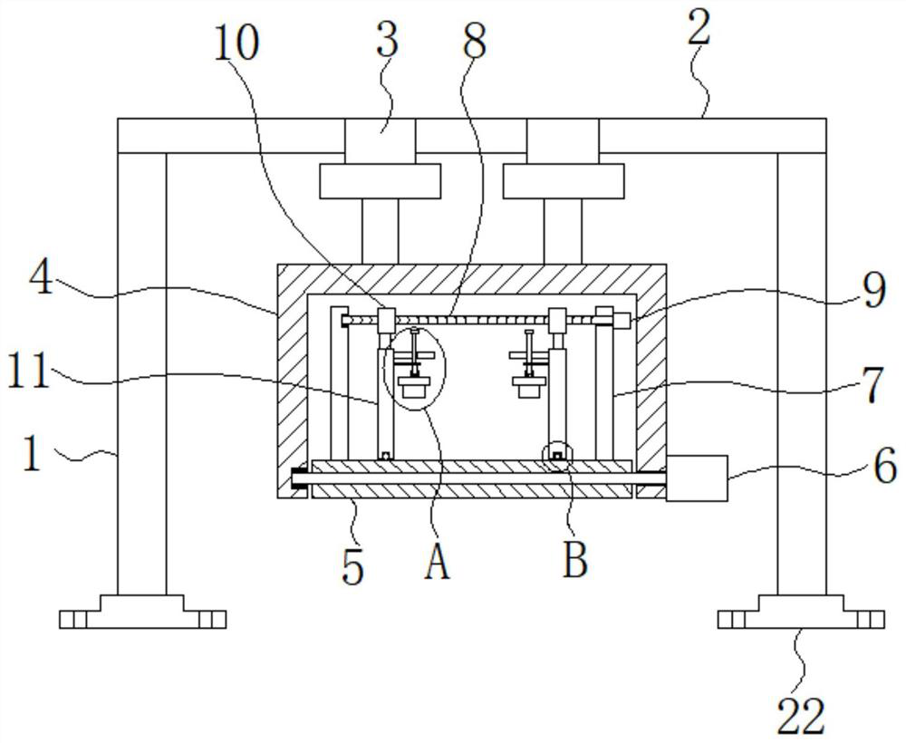 Lost foam casting mold flow painting device for casting machining