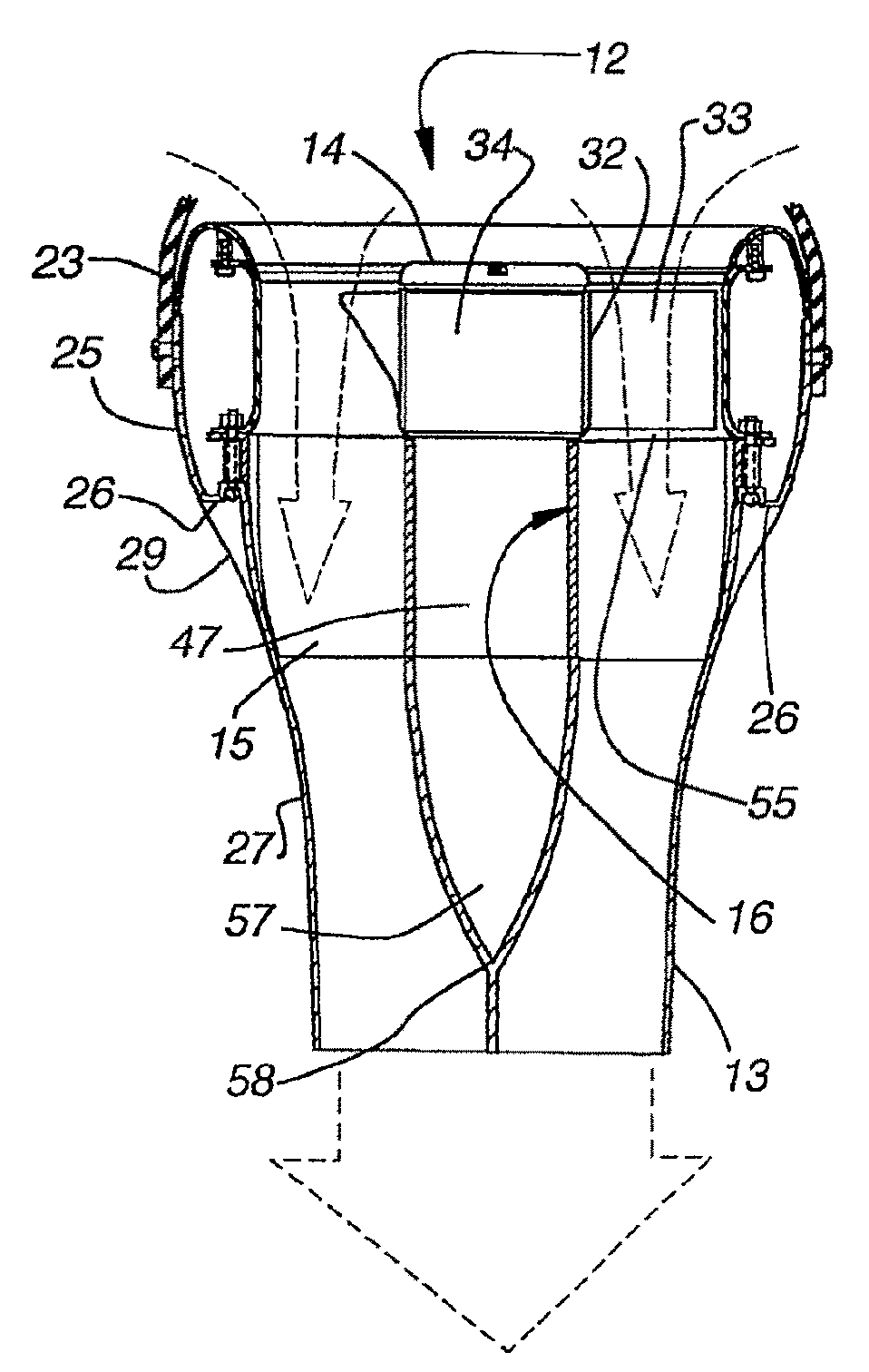 Columnar air moving devices, systems and methods