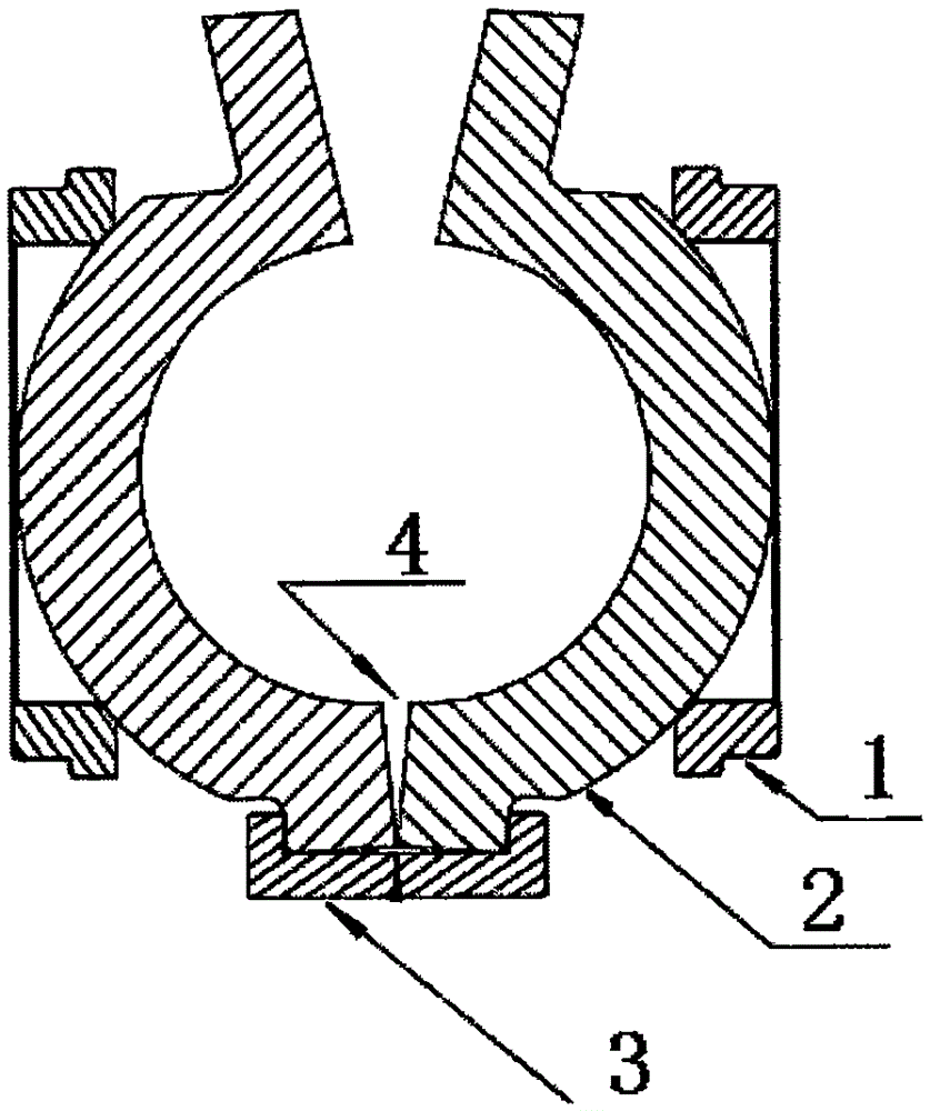 Manufacturing method of combined ball clack for high-pressure double-valve-seat track ball valve