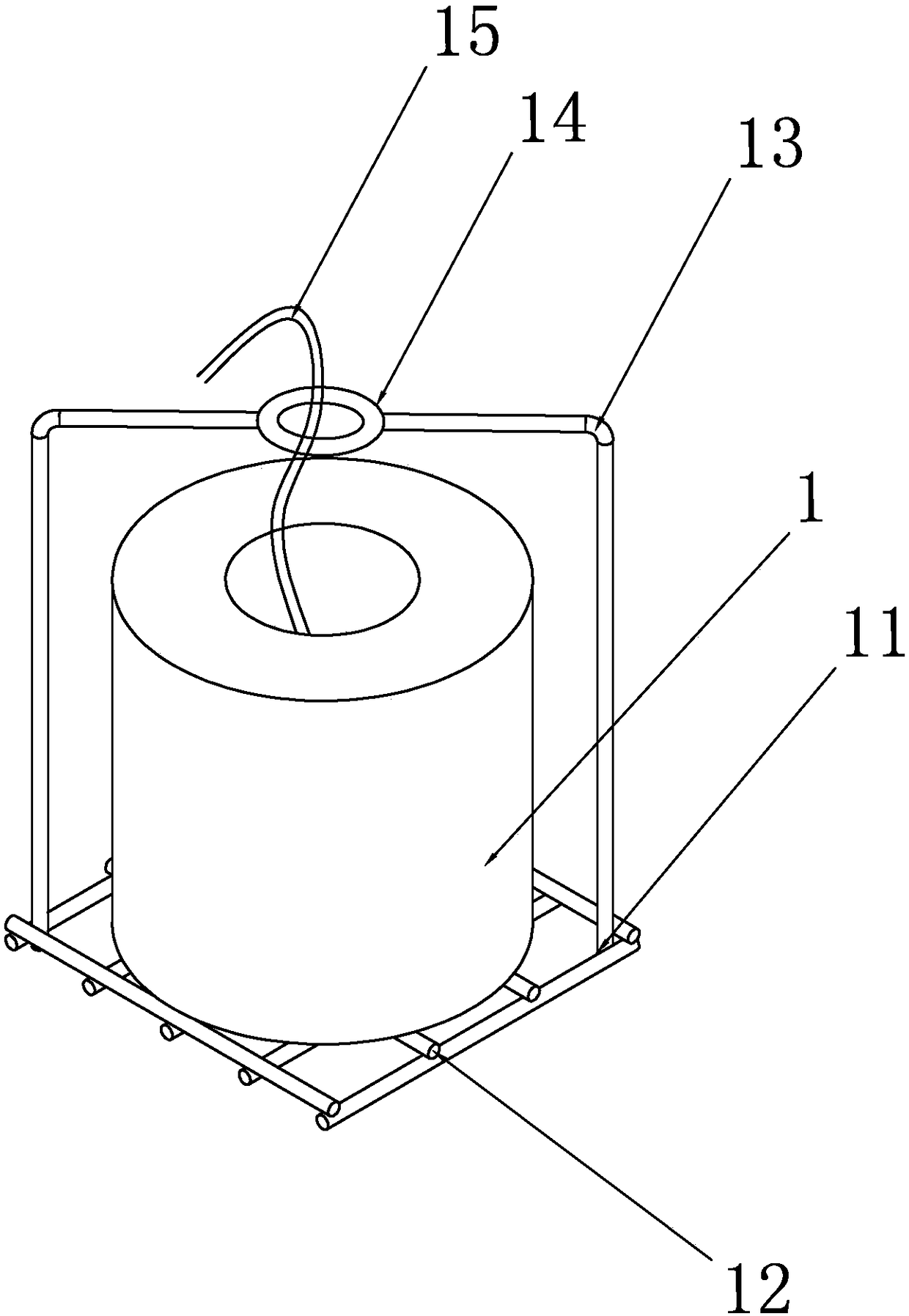 Glass yarn glue-dipping method