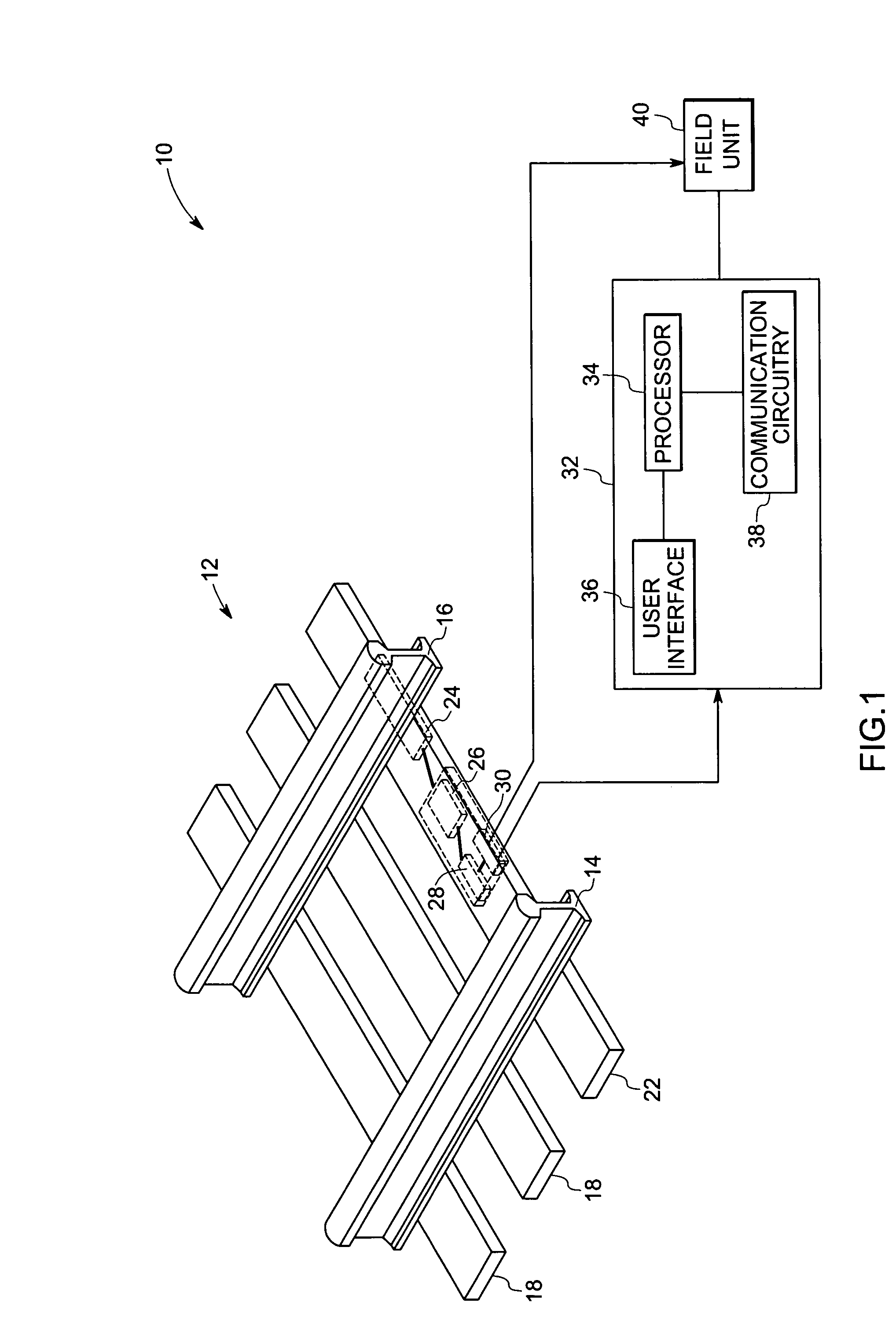 Self powered railway monitoring system