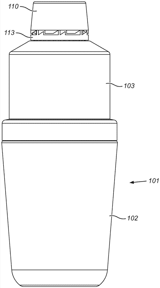 Device for closing a beverage container, assembly of the device with a beverage container and method of operating the assembly