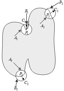 Image segmentation method for micro-fine cohesive core particles based on angular point and curvature detection