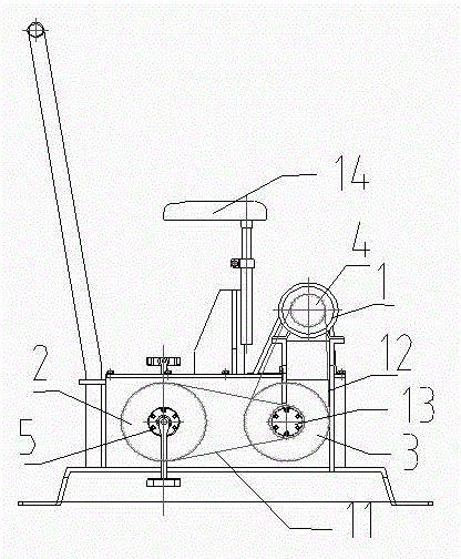 Pedal power-generating car