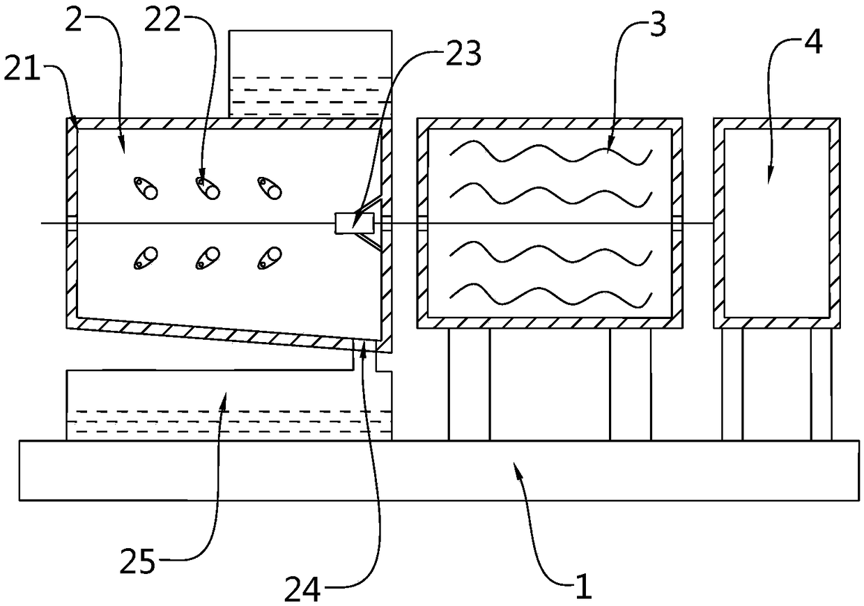 Surface cleaning device of copper-clad aluminum conductor through water-soluble drawing oil