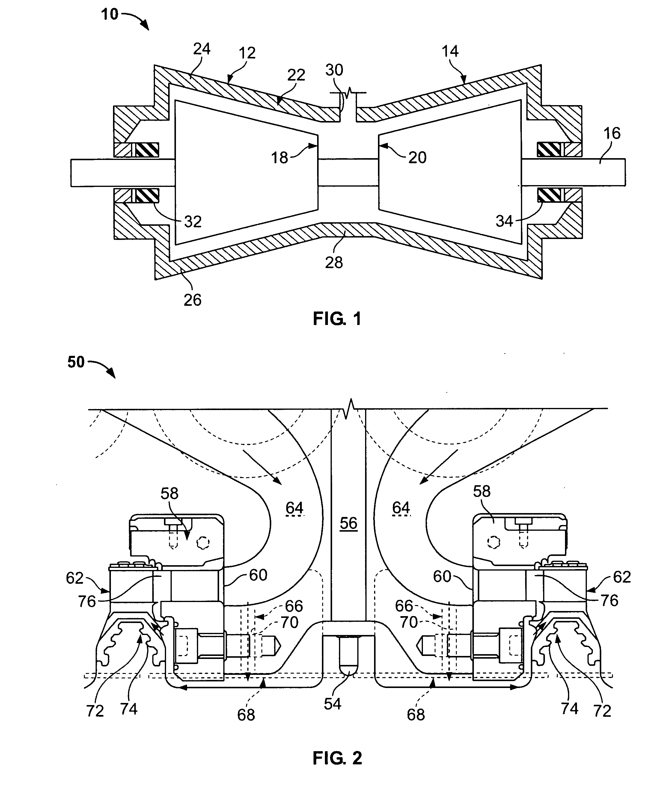 Methods and apparatus for double flow turbine first stage cooling