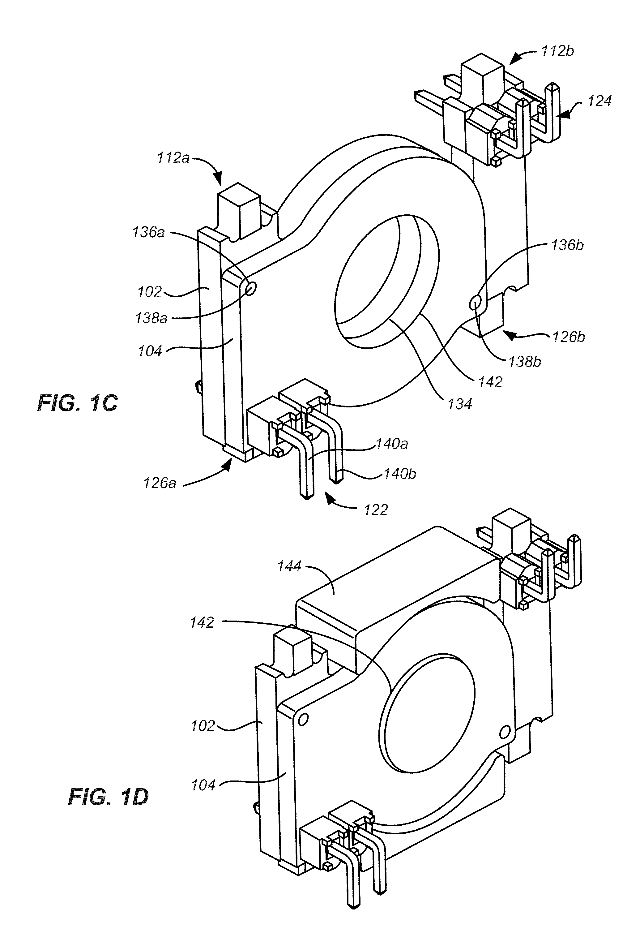 Power adapter components, housing and methods of assembly