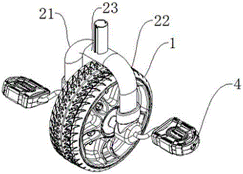 Child tricycle and front wheel thereof