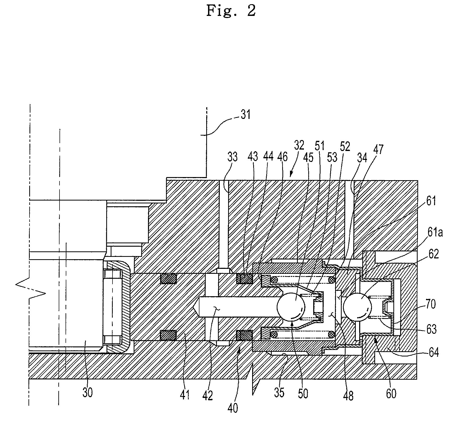 Pump of electronically controlled brake system