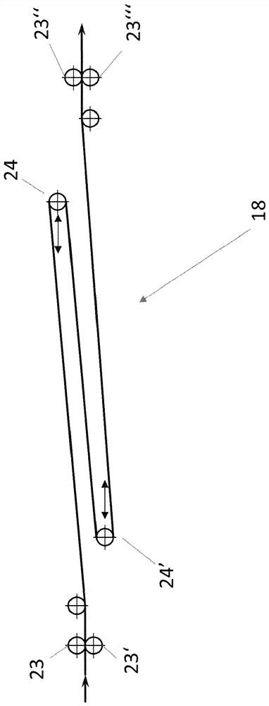 Apparatus and process for efficiently producing structured cross-channel filler elements