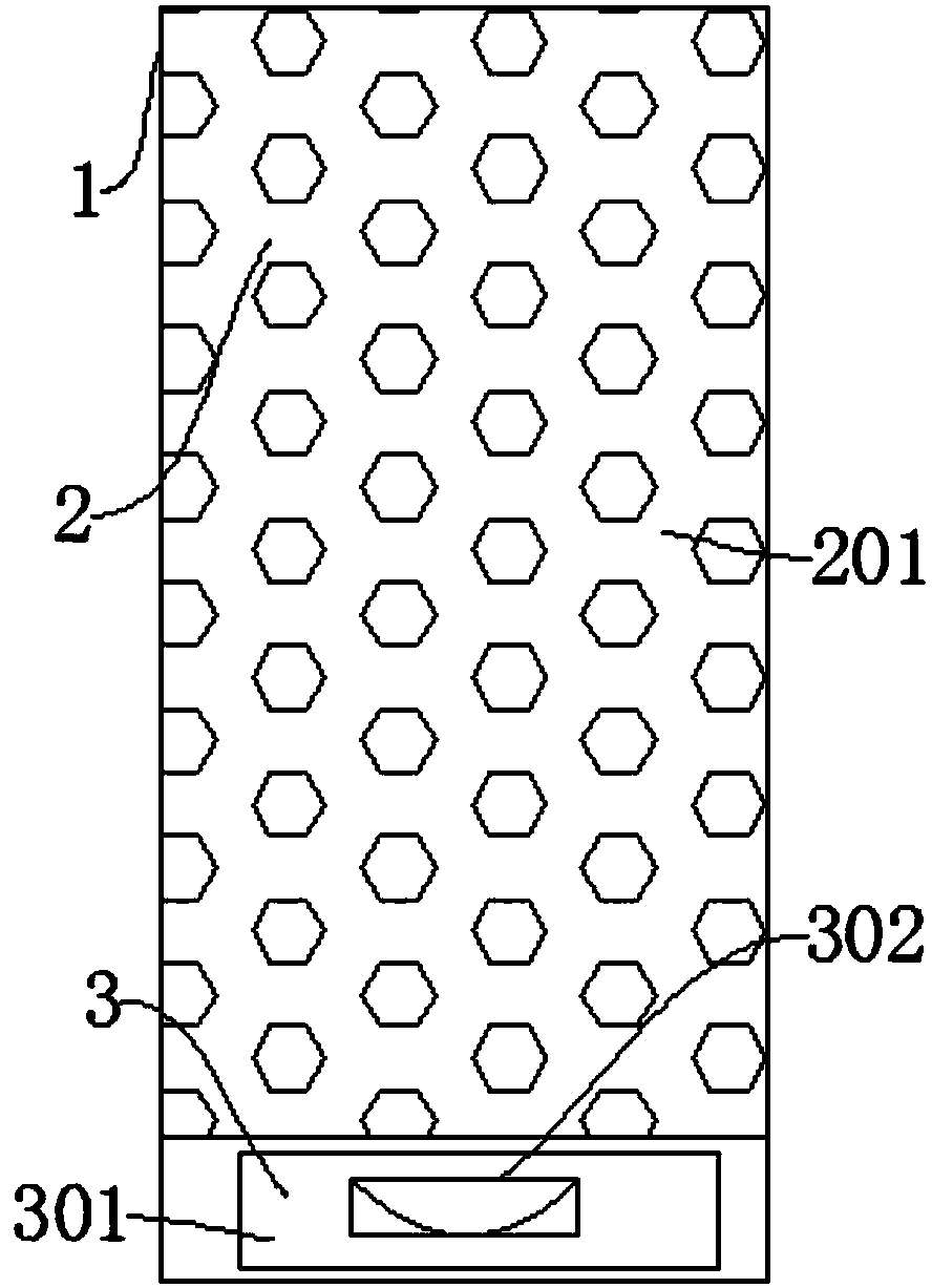 Loudspeaker box with dust preventing and clearing functions