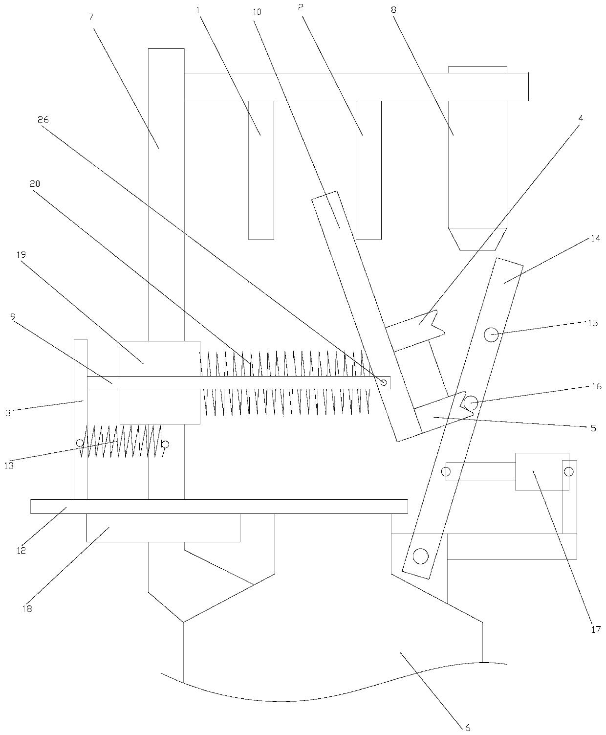 Feeding device for chemical reaction tank