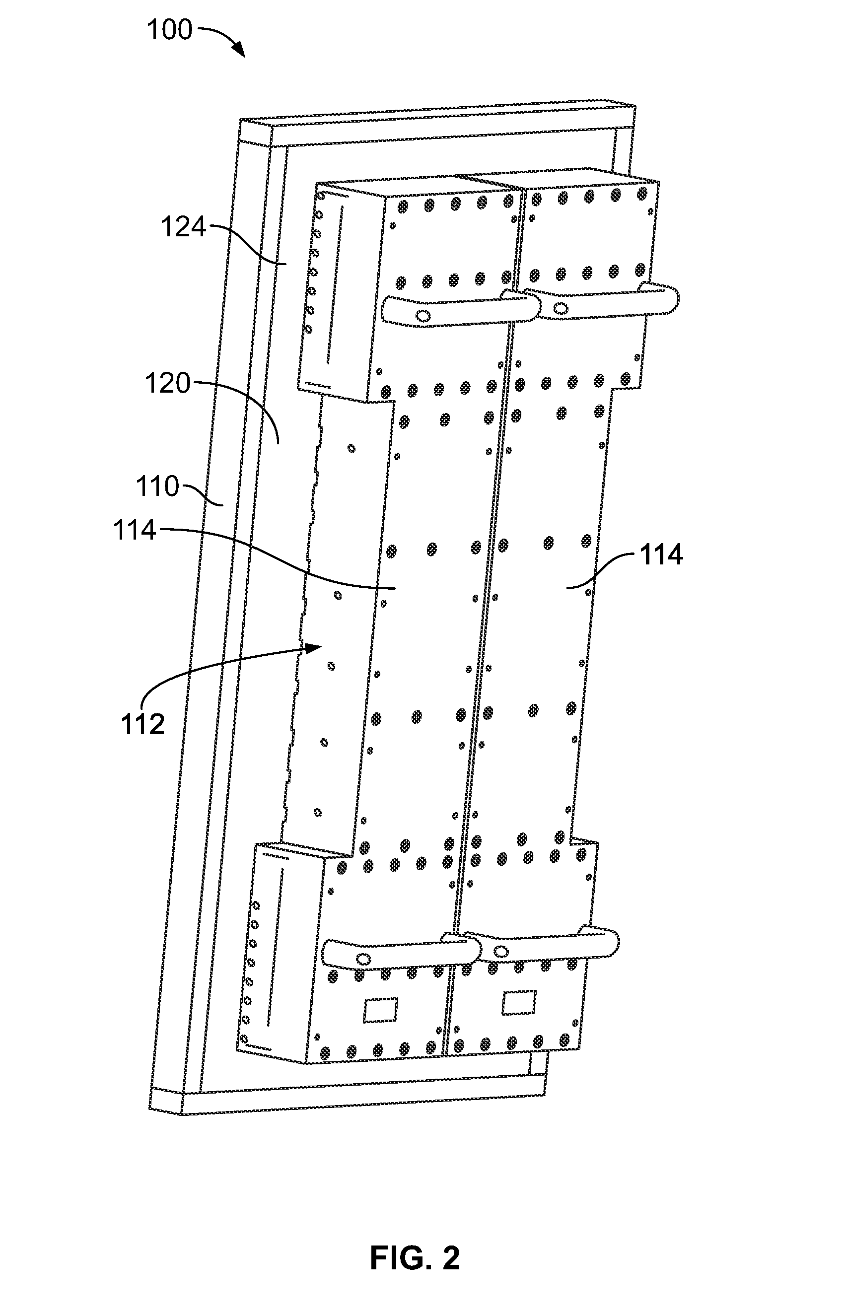 Cable backplane system having a strain relief component