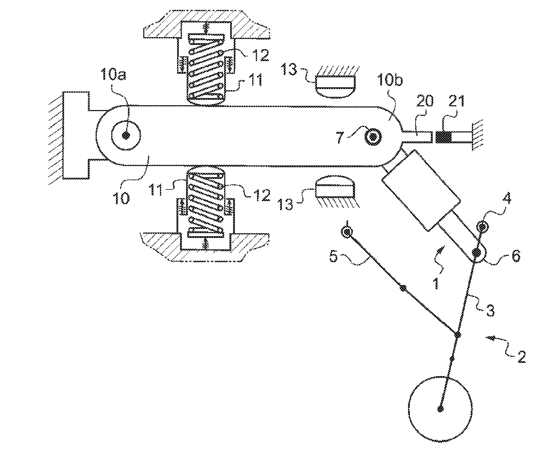 Device for coupling an actuator for controlling the landing gear of an aircraft