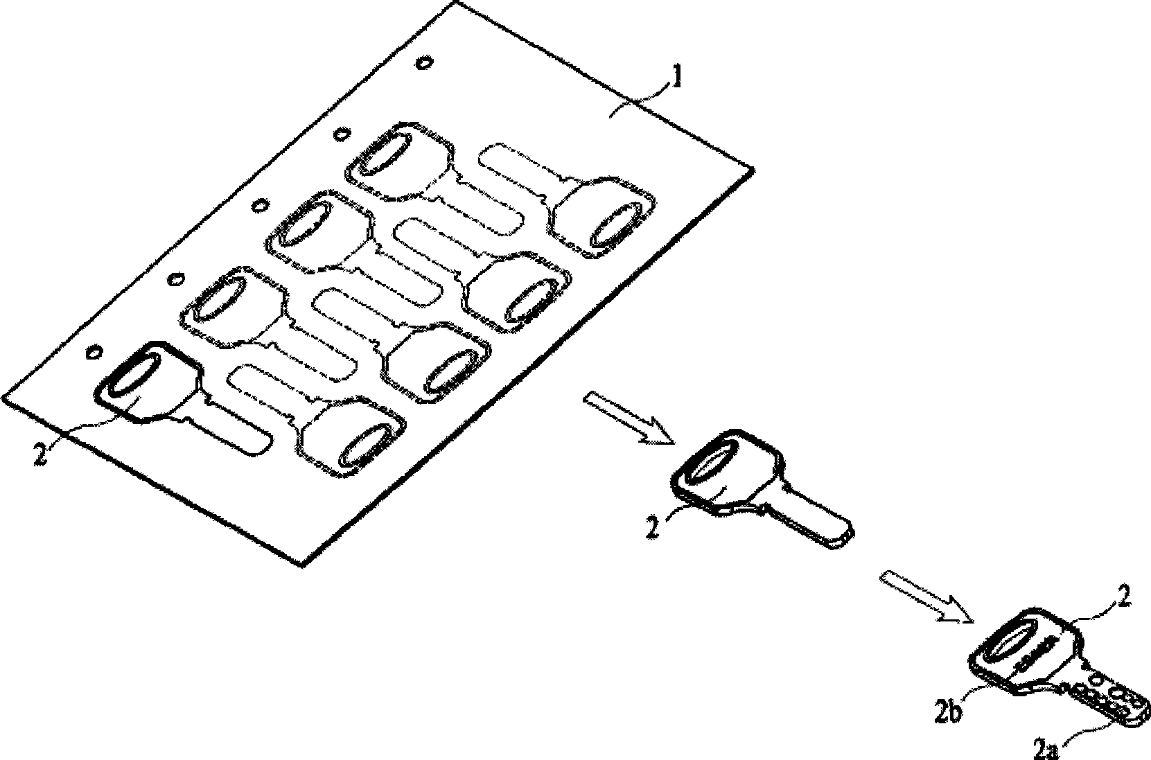 Method for manufacturing timber key