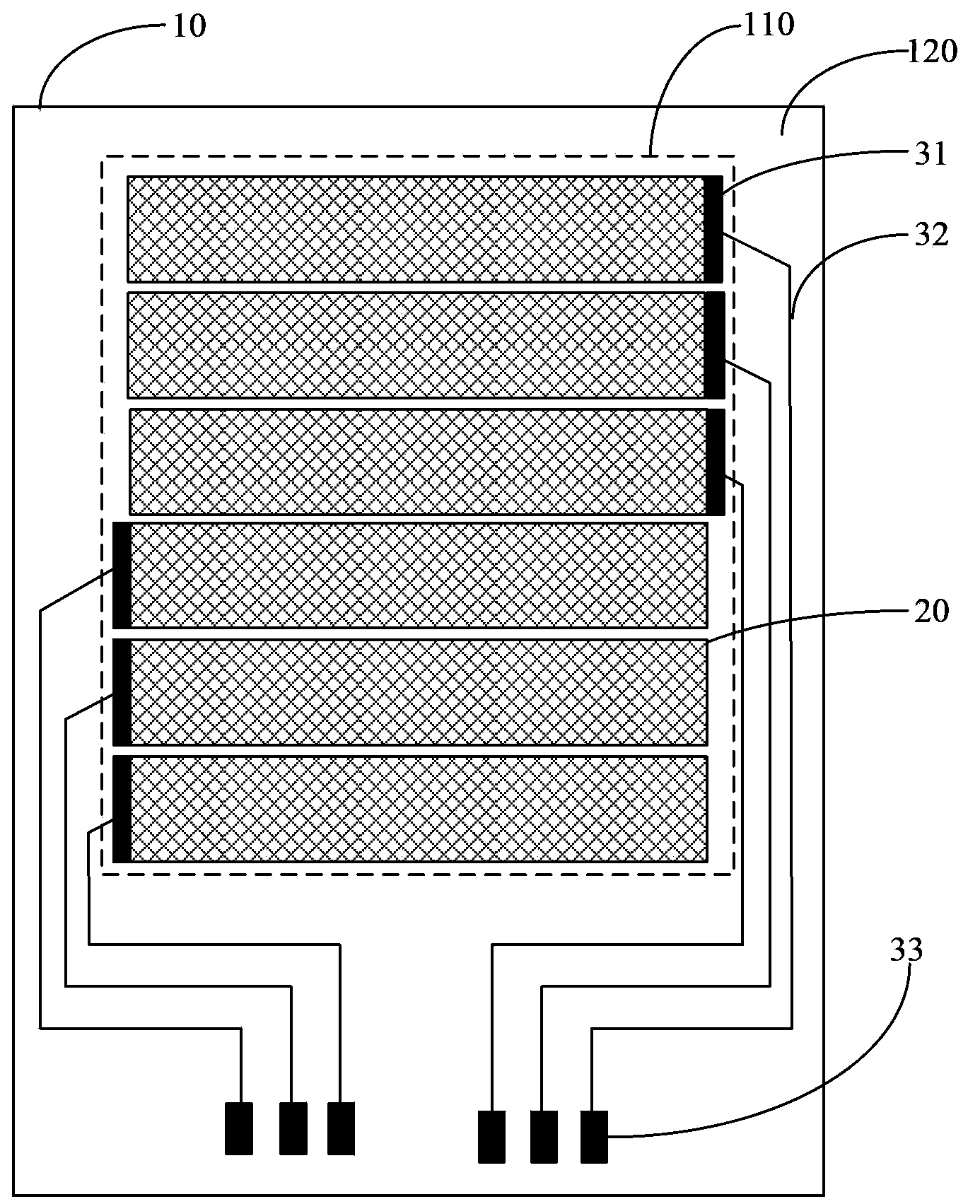 Narrow-frame touch screen