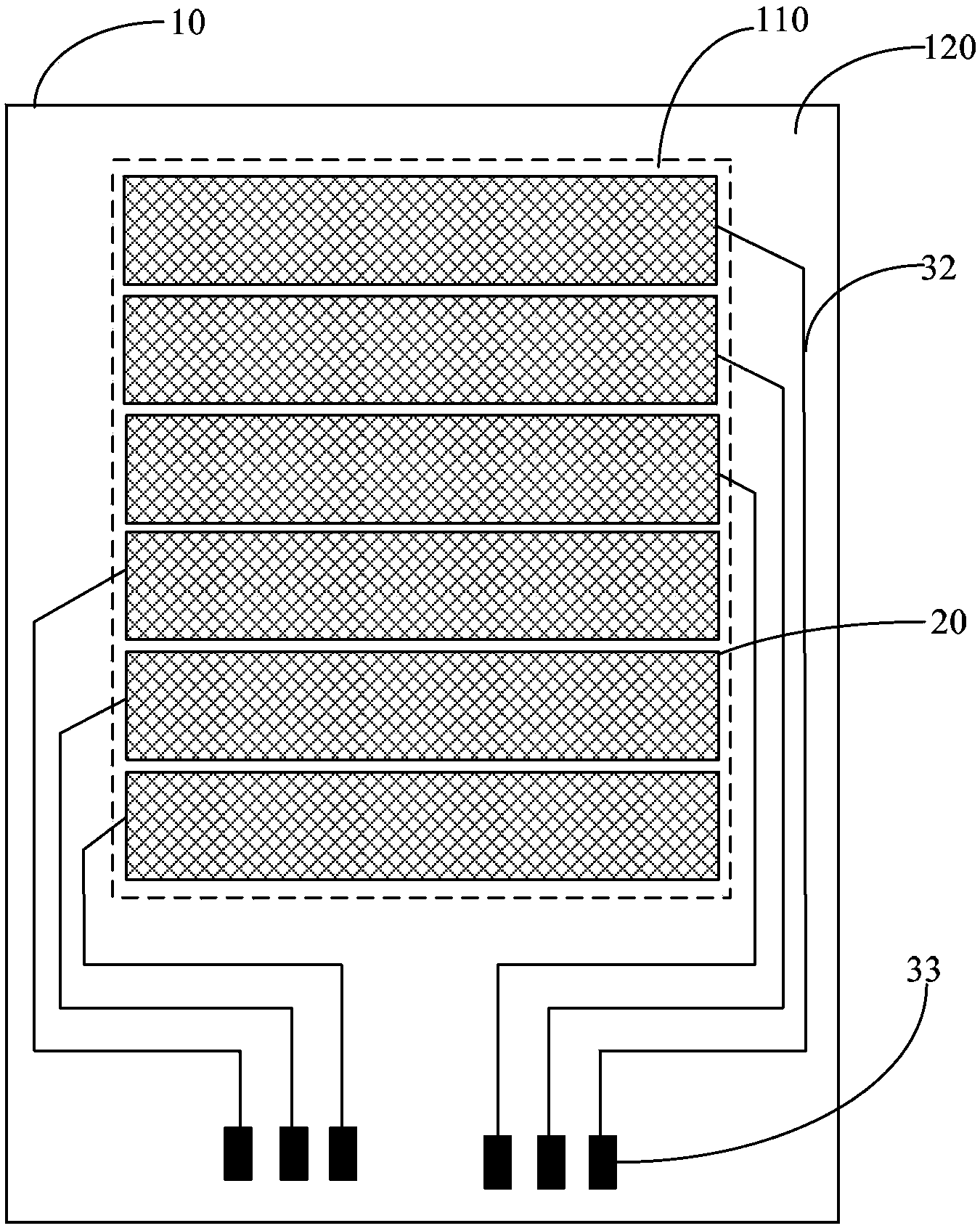 Narrow-frame touch screen