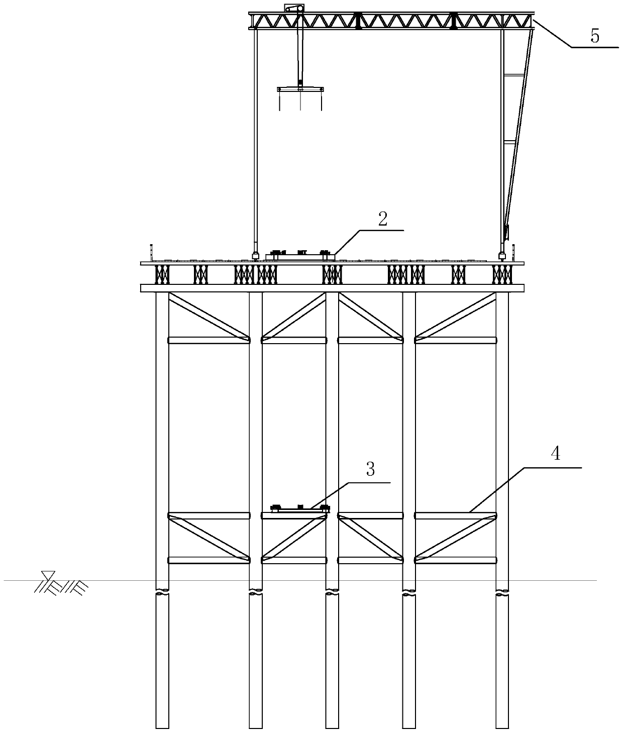 Method for sinking ultra-long large-diameter permanent steel protective cylinder