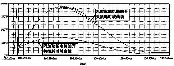 Energy obtaining circuit for series-connected IGBT dynamic voltage balancing control